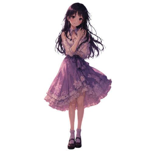 WAIFU mascot holding the Solana memecoin